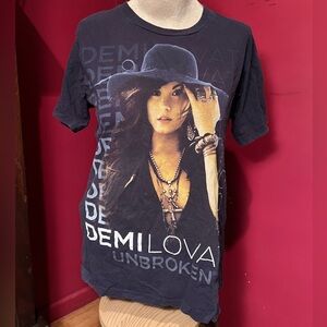 Demi Lovato 2012 Unbroken Tour Concert T Shirt Size Large